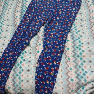 TC2 LuLaRoe Tall & Curvy2 Leggings Cute Flowers Floral Print